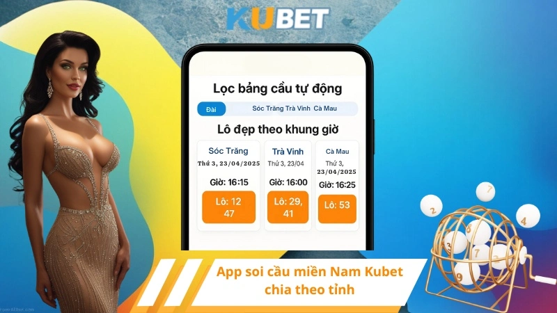 App soi cầu miền Nam Kubet chia theo tỉnh