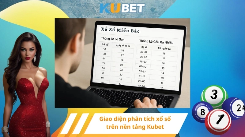 Giao diện phân tích xổ số trên nền tảng Kubet